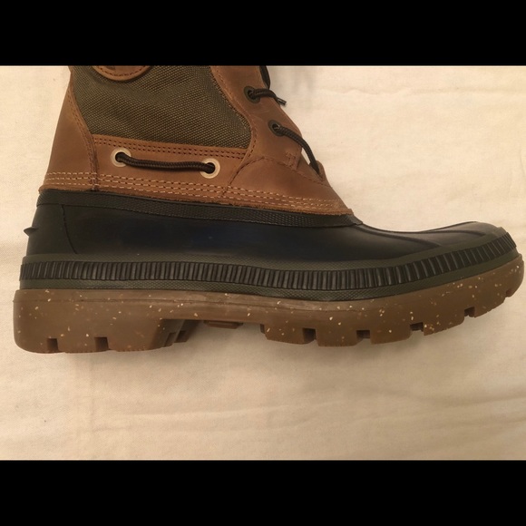 Sperry Men’s Ice Bay Tall Boot - Brown/Olive - Picture 6 of 13